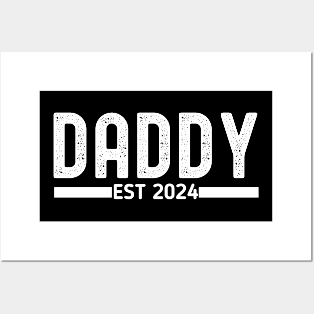 Daddy EST. 2024 Wall Art by fishing for men